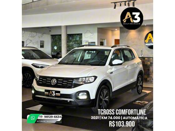 VOLKSWAGEN T-CROSS 1.0 200 TSI TOTAL FLEX COMFORTLINE AUTOMÁTICO